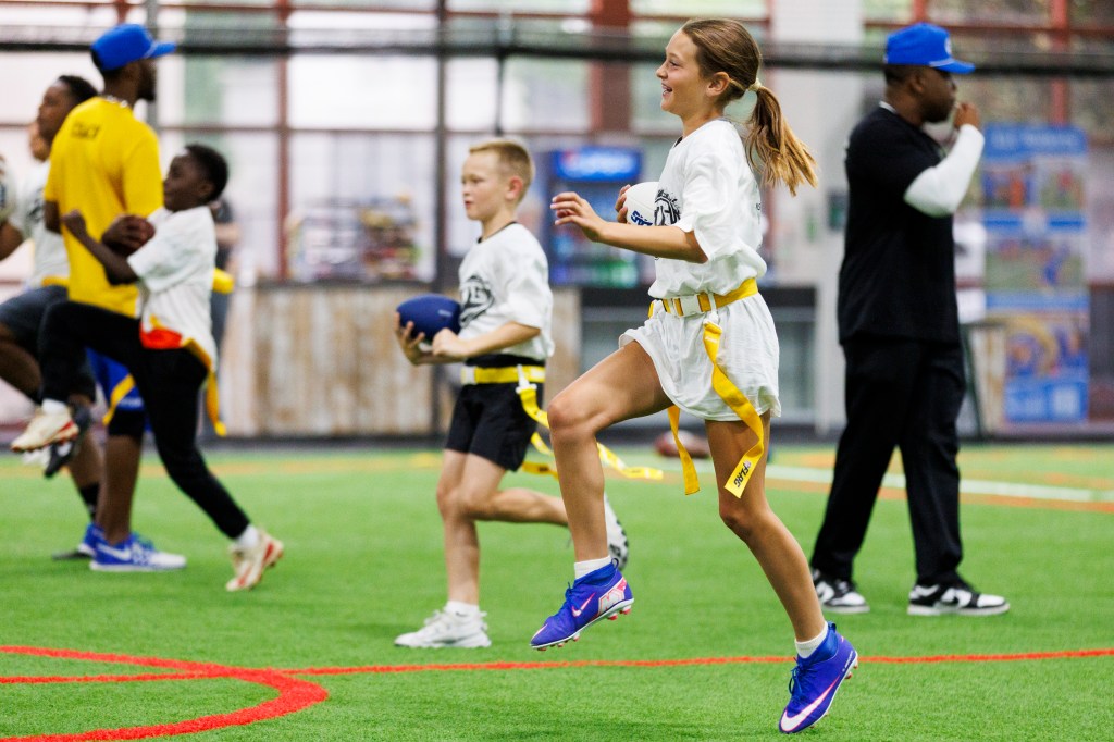 Group Flag Football Training