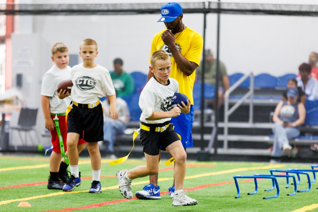 Group Flag Football Training