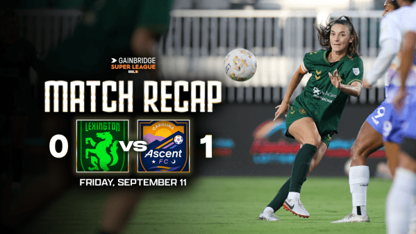 Match Recap: Lexington SC Women Drop Contest to Carolina Ascent FC, 1-0